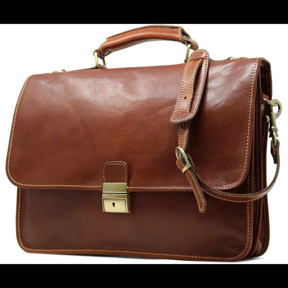 Cenzo Leather Laptop Bag